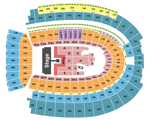 Ohio Stadium AC/DC Seating Chart